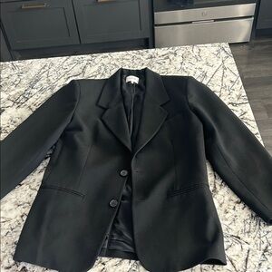 Frame Denim Black Grandfather Jacket